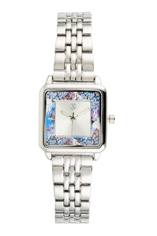 Legering Quartz Horloge - Zilverkleurig en Blauw