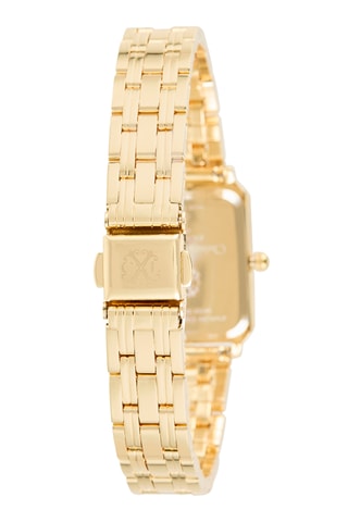 Draaikolk Effect Metalen Quartz Horloge - Goudkleurig