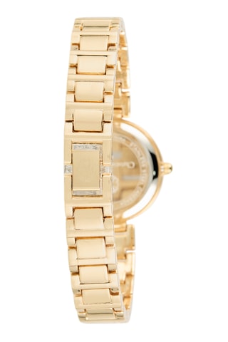 Metalen Quartz Horloge - Goudkleurig en Blauw