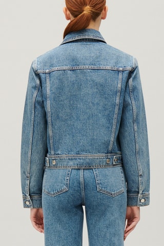 Casaco de ganga - Azul