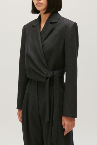 Casaco de lã - Antracite