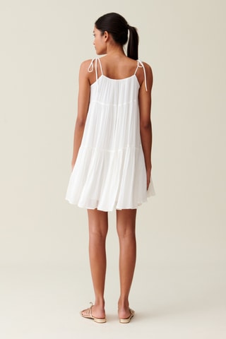 Vestido trapézio - Cru