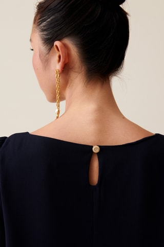 Vestido direito - Preto