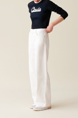 T-shirt - Azul-marinho e branco