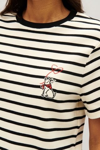 T-shirt - Cru e preto