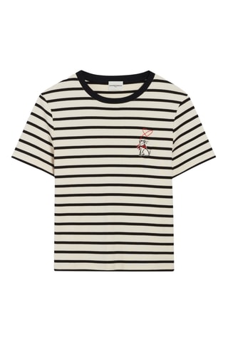 T-shirt - Cru e preto