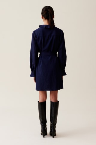 Vestido direito - Azul-marinho