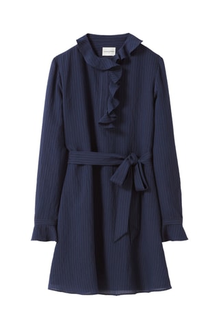 Vestido direito - Azul-marinho