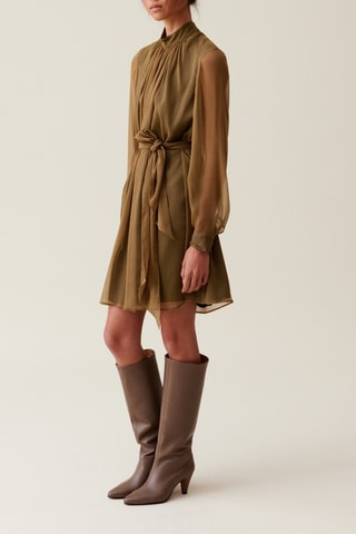 Vestido trapézio - Amarelo