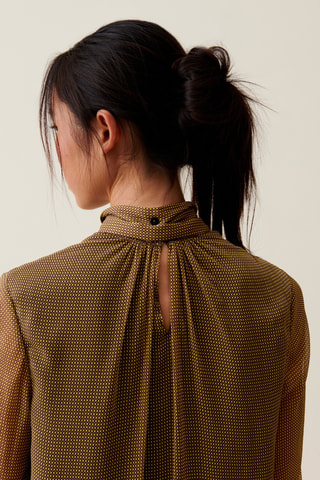 Vestido trapézio - Amarelo