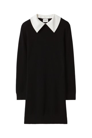 Vestido justo em lã - Preto