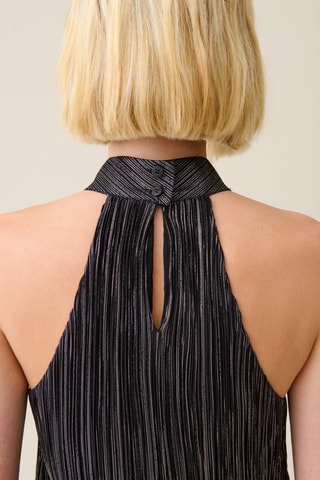 Top e gravata - Preto