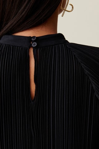 Blusa plissada - Preto