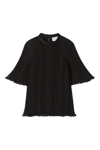 Blusa plissada - Preto