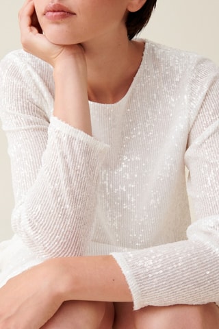 Vestido direito - Cru