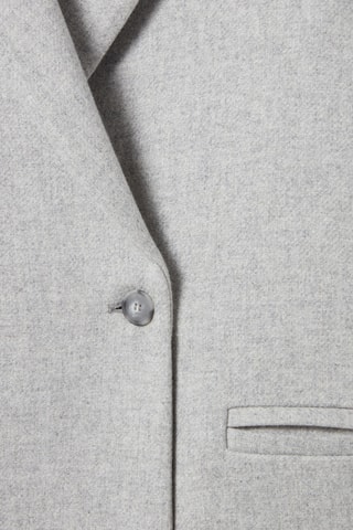 Sobretudo de lã - Cinzento-claro mesclado