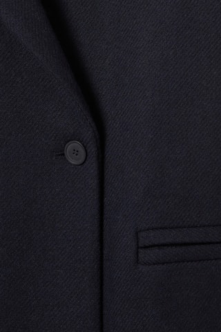 Sobretudo de lã - Azul-marinho