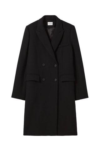 Sobretudo de lã - Preto