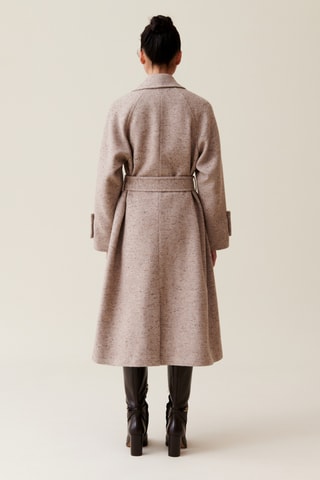 Sobretudo de lã - Bege