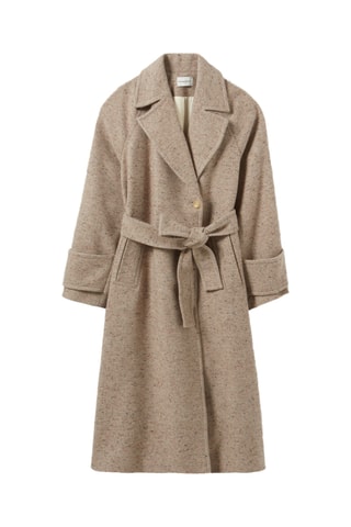 Sobretudo de lã - Bege