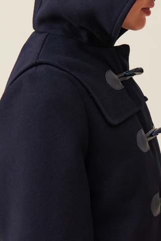 Sobretudo de lã - Azul-marinho