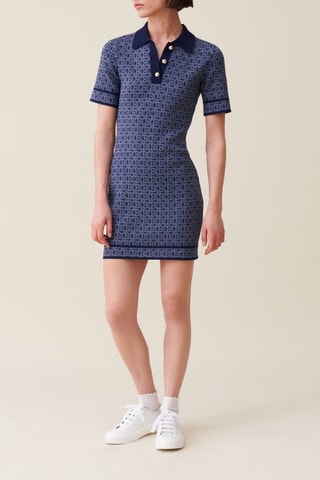 Vestido-polo - Azul-marinho