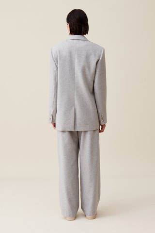 Casaco de lã - Cinzento-claro mesclado