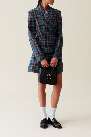 Casaco de lã - Azul-pato