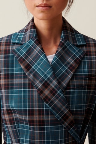 Casaco de lã - Azul-pato