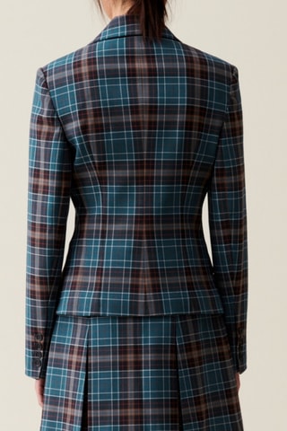 Casaco de lã - Azul-pato