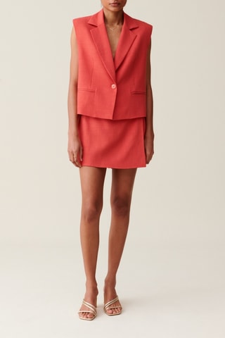 Colete - Vermelho-tijolo