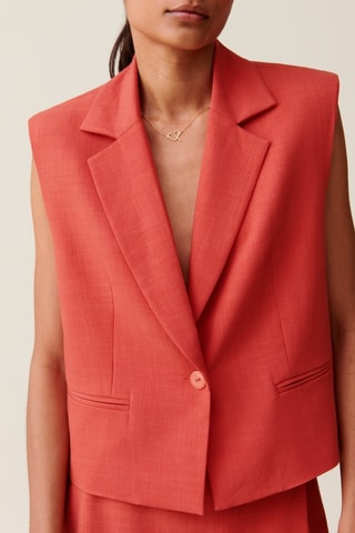 Colete - Vermelho-tijolo