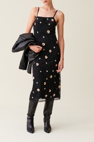 Vestido direito - Preto