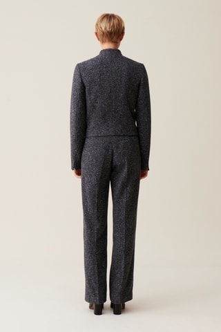 Casaco em lã e seda - Cinzento mesclado