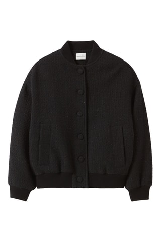 Casaco em tweed - Preto