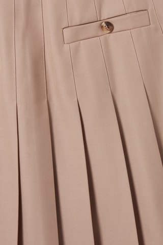 Saia plissada - Bege