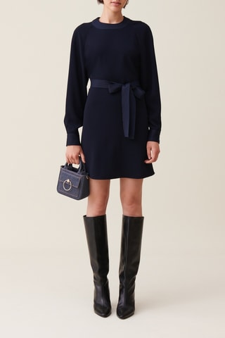 Vestido-camisola - Azul-marinho