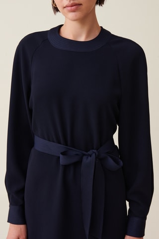 Vestido-camisola - Azul-marinho