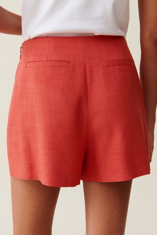 Saia-calção - Vermelho-tijolo