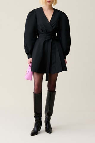 Vestido traçado - Preto