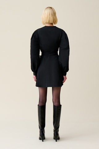 Vestido traçado - Preto