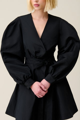 Vestido traçado - Preto