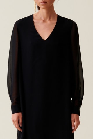 Vestido direito - Preto