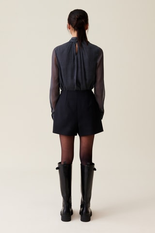 Calções em lã - Preto