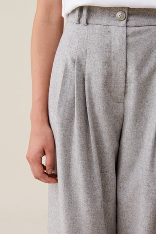 Calças - Cinzento-claro mesclado