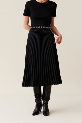 Vestido efeito ilusório - Preto