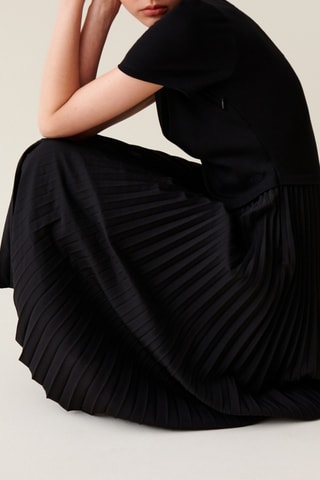 Vestido efeito ilusório - Preto