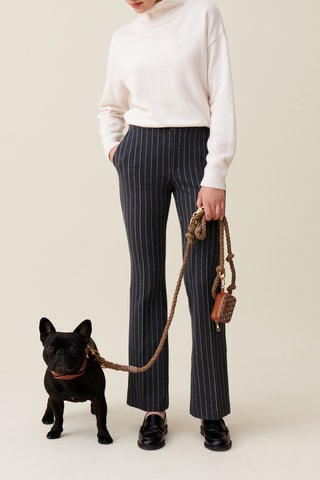 Calças - Preto e branco