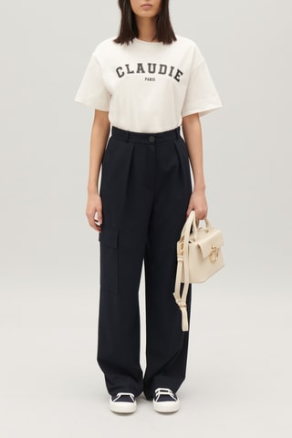 Calças cargo - Azul-marinho