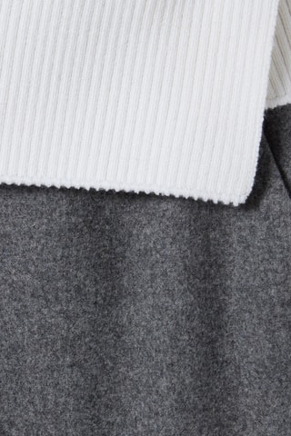 Calças de lã - Cinzento mesclado